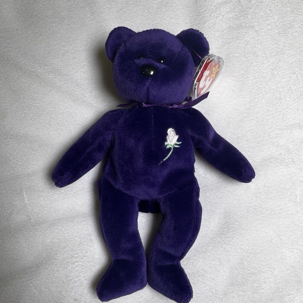 TY Beanie Baby Princess Diana 1997 Rare Indonesia Retired PE Pellets Tag Errors
